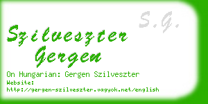 szilveszter gergen business card